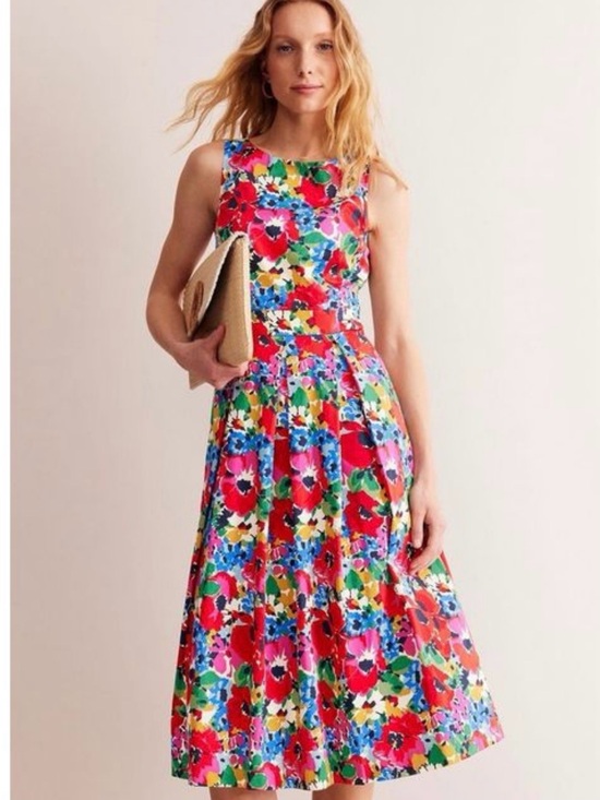 Boden Dresses & Skirts - Boden Floral Fit and Flare Midi Dress US 4R UK 8R